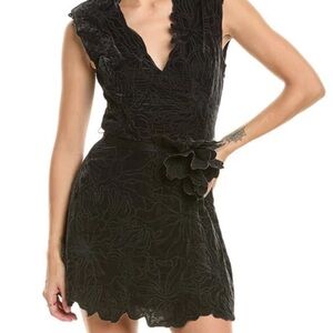 Ramy Brook Daphne Mini Dress V-Neck Sleeveless
